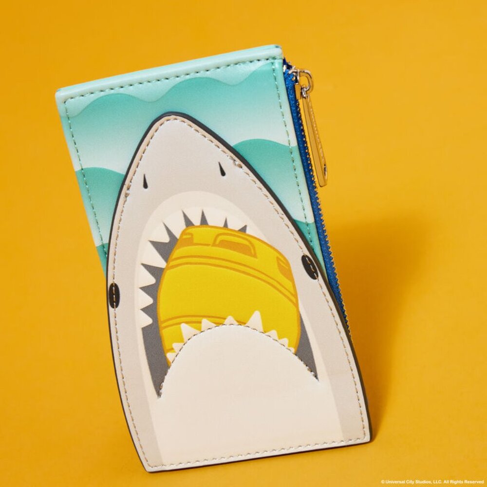 Loungefly Jaws 50th Anniversary Mini Backpack and Cardholder Set NWT - Picture 9 of 16